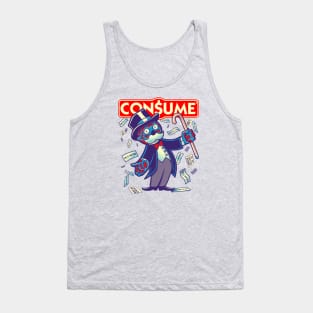 CONSUME (Moneypoly version) Obey your God named Capitalism Tank Top